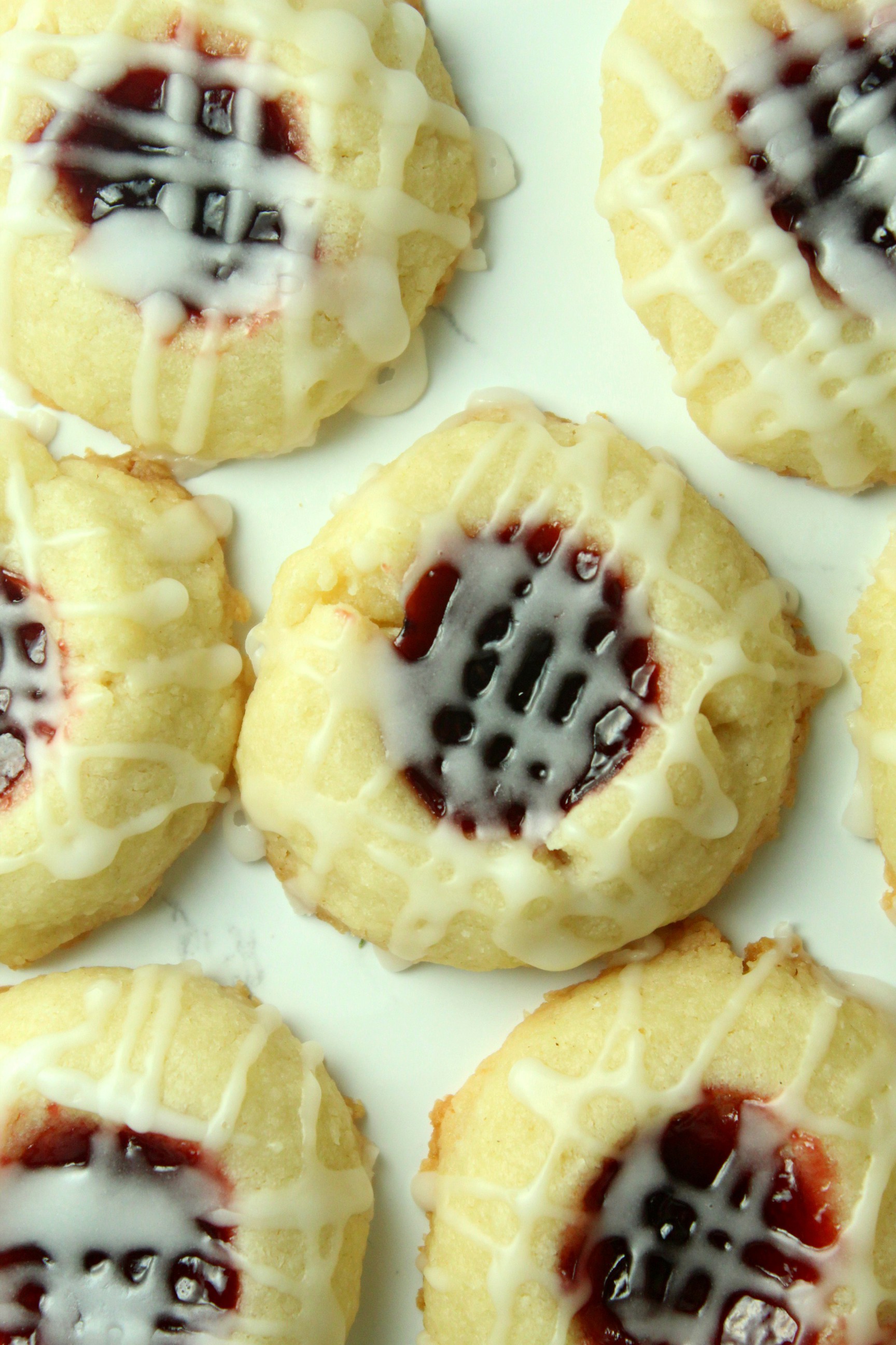 Raspberry Almond Thumbprint Cookies | Esther P | Copy Me That