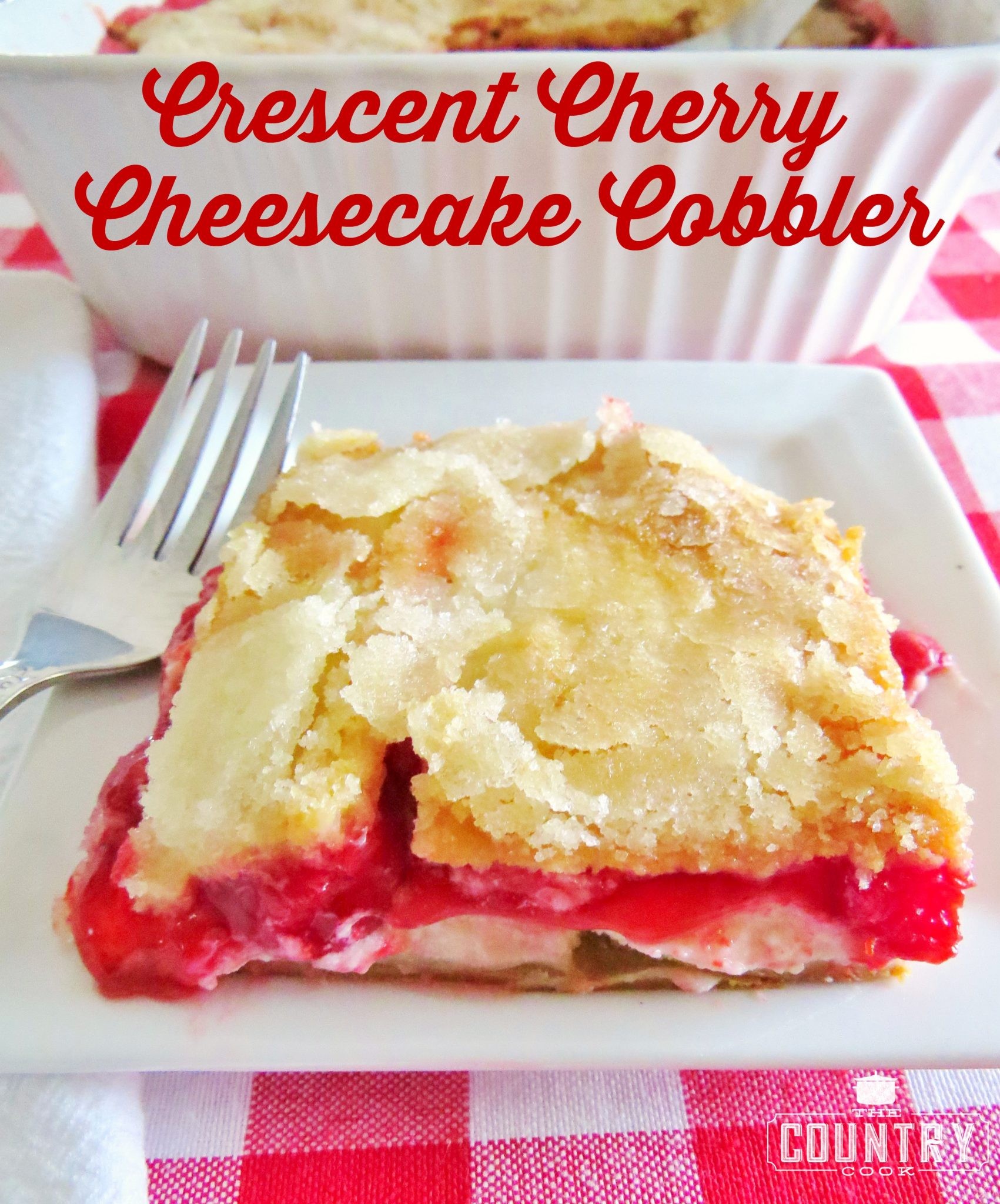 Crescent Cherry Cheesecake Cobbler SomethinboutMary2 Copy Me That