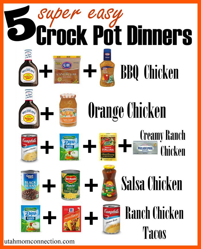 5 Super Easy Chicken Crockpot Dinners Michelle Ashford Bunn Copy Me That