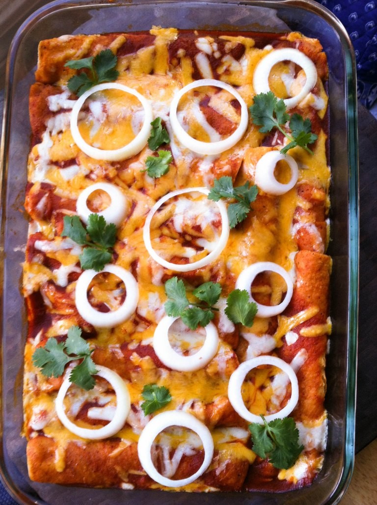 Red Chile Enchiladas with Chicken and Melted Cheese | tracyl | Copy Me That
