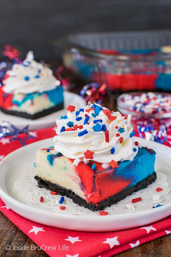 Red White And Blue Cheesecake Bars Jackie Copy Me That