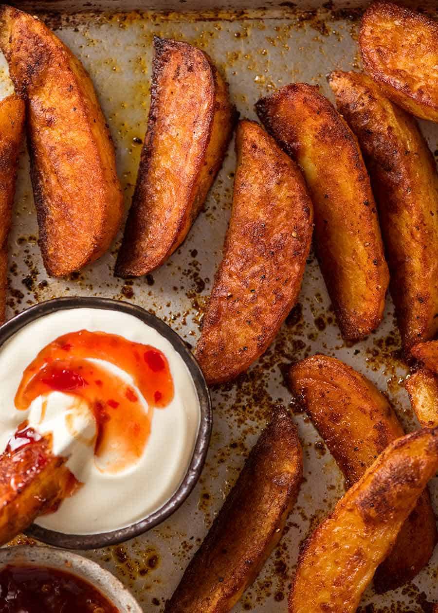 Seasoned Baked Potato Wedges | DamienH | Copy Me That