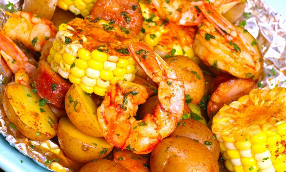 Shrimp Boil Foil Packs Grilled Or Baked Chi Copy Me That