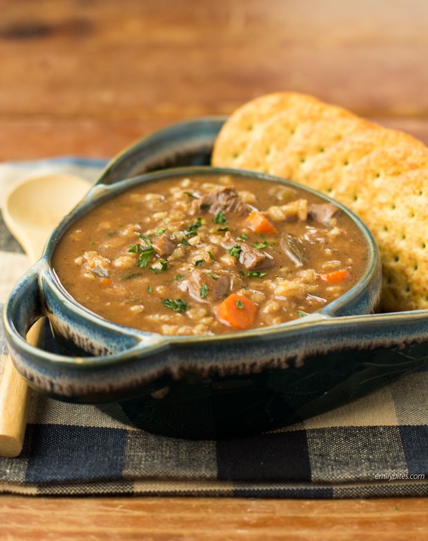 Slow Cooker Beef and Barley Soup Mary Truncale Copy Me That