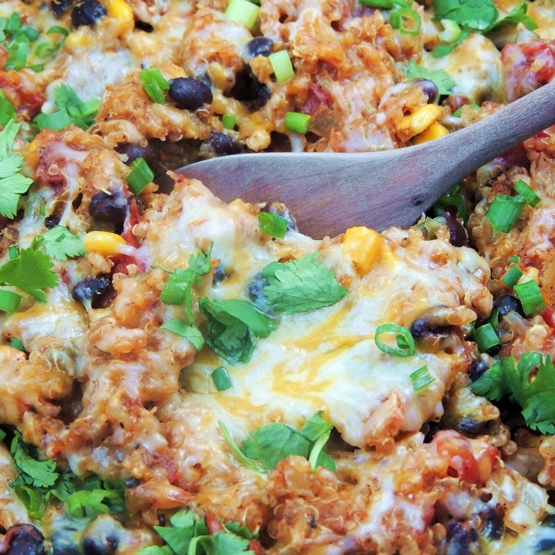 Slow Cooker Turkey Enchilada Quinoa #Sundaysupper | shones | Copy Me That