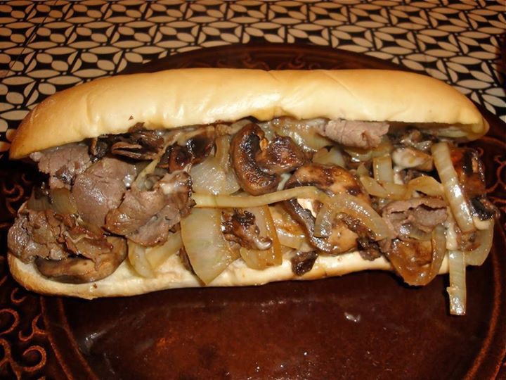 Slow Cooker Philly Cheese Steak Sandwiches | Linda Dachsteiner | Copy Me That