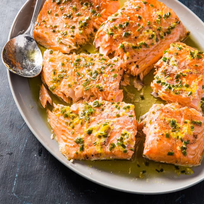 Slow-Roasted Salmon with Chives and Lemon | Pat | Copy Me That