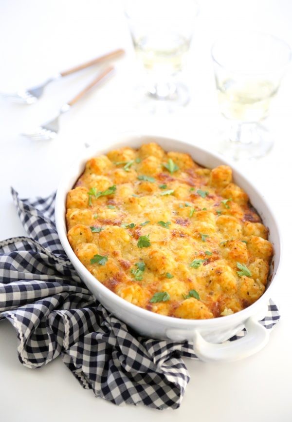 best tater tot casserole with smoked sausage