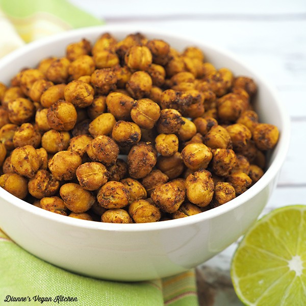 Spicy Chili Lime Roasted Chickpeas | Joann M Lakes Elliott | Copy Me That