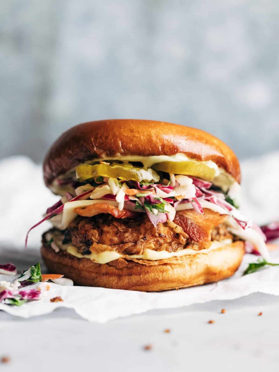 Summertime Fried Chicken Sandwiches with Tangy Slaw | Mrs13rown | Copy ...