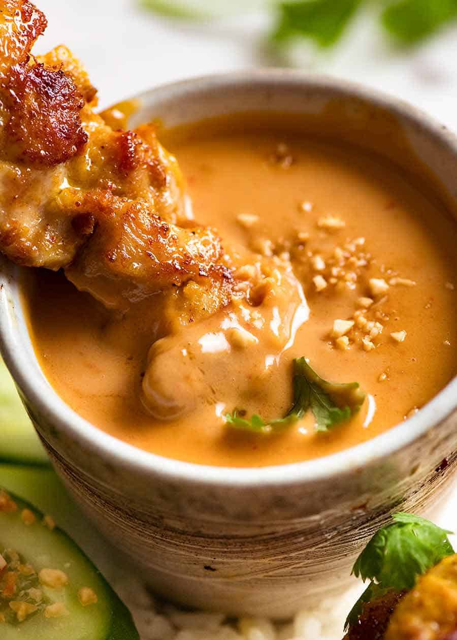 Thai Chicken Satay with Peanut Sauce | Chaeliana Erkelens | Copy Me That