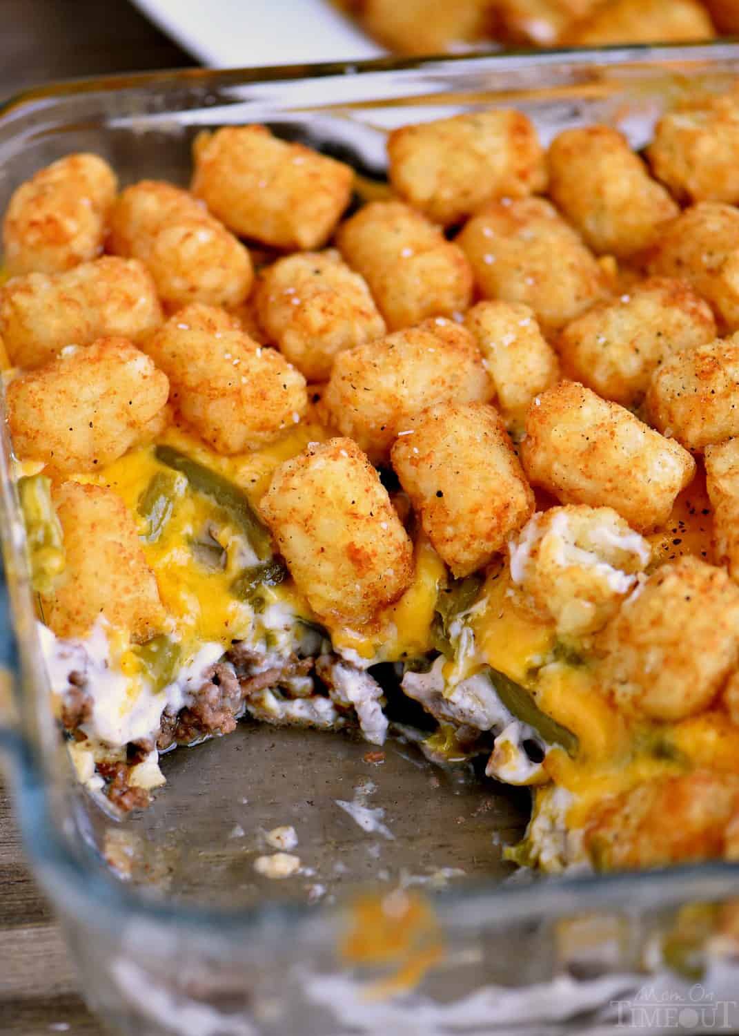 tater tot casserole with green beans