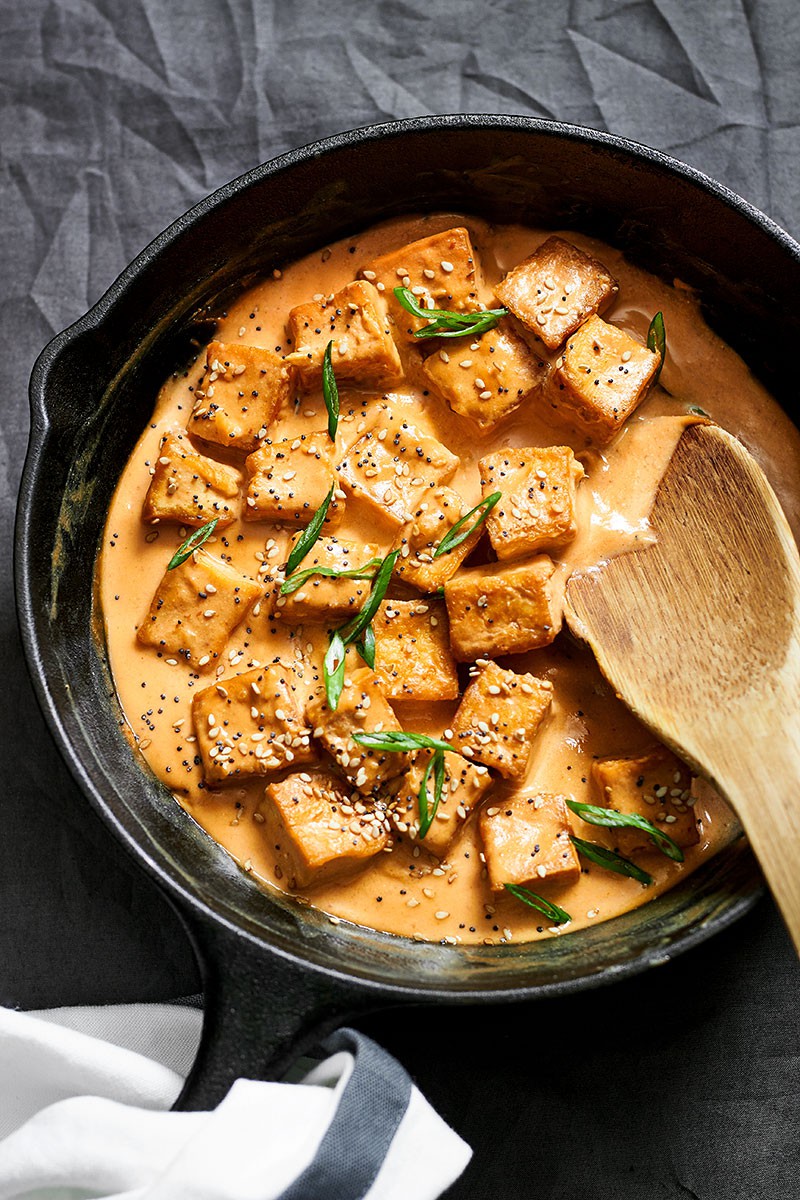 Tofu Stir Fry Recipe with Tahini Sauce | Chewie | Copy Me That