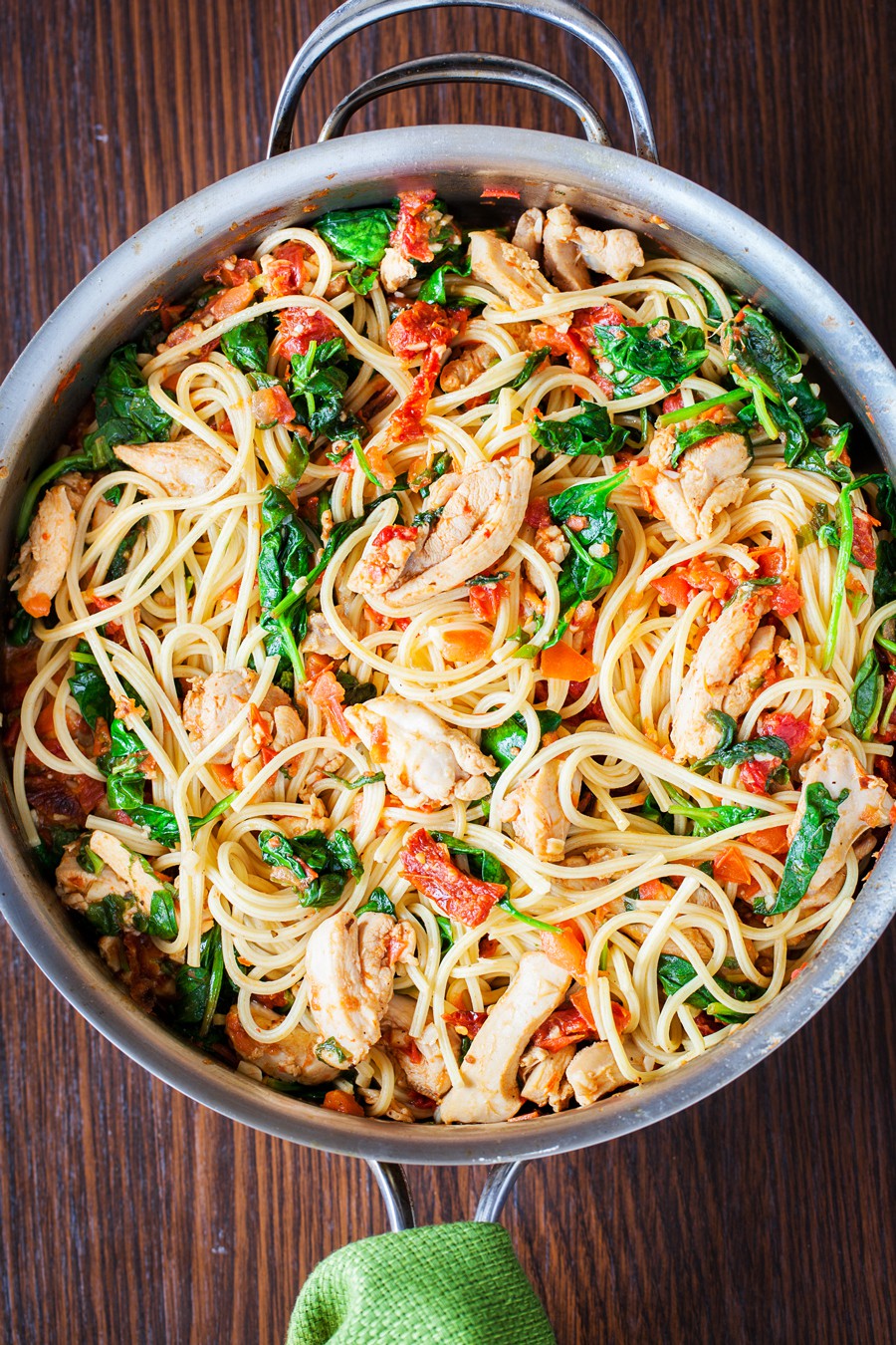 Tomato Spinach Chicken Spaghetti Michelle Copy Me That