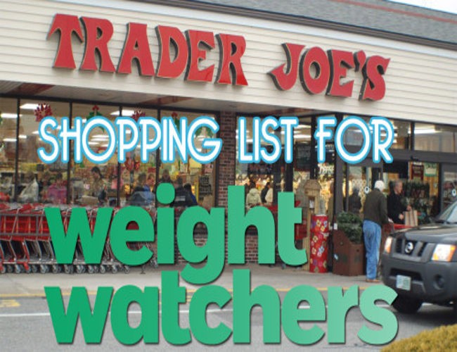 Trader Joe's Shopping List for Weight Watchers with Smartpoints