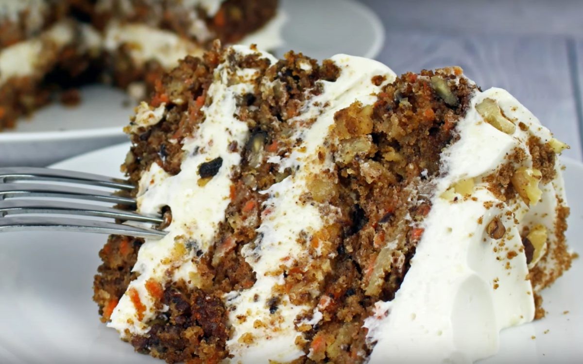 Triple Decker Carrot Cake [Vegan] | Coconut, Carbs 'n Veges | Copy Me That