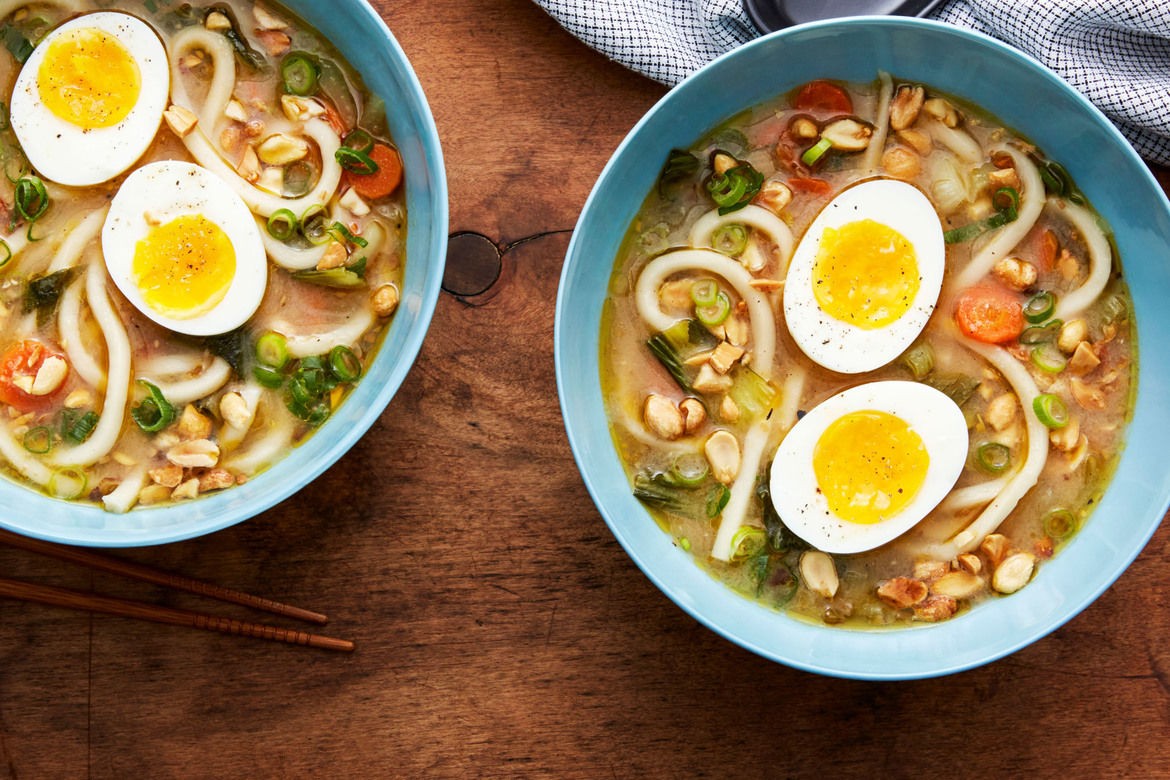 Udon Noodle Soup with Miso & SoftBoiled Eggs Ria Mojica Copy Me That