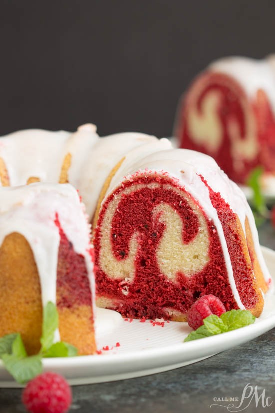 Vanilla Red Velvet Marbled Pound Cake Sanserif Copy Me