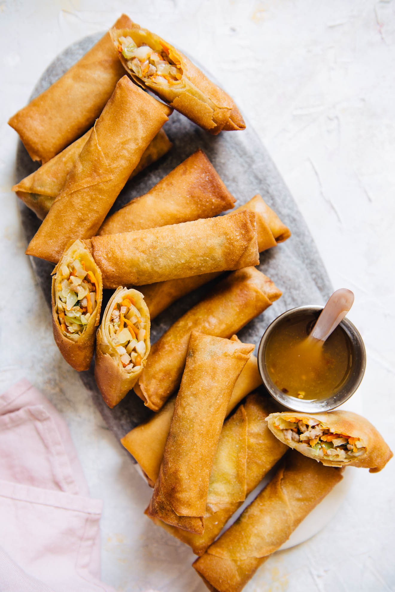 Vegetable And Pork Spring Rolls Recipe è