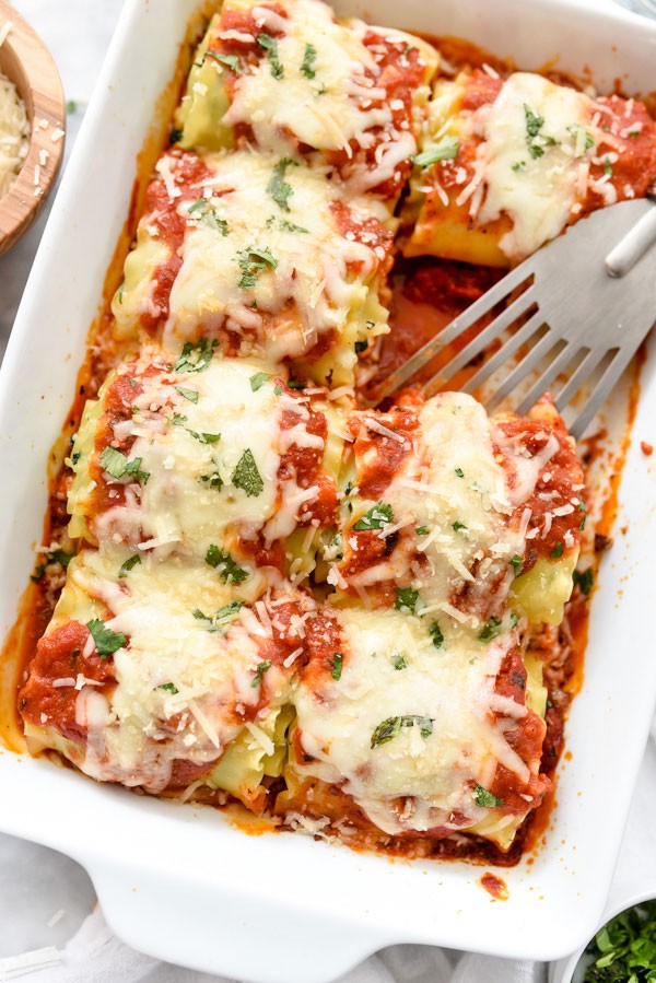 Vegetarian Spinach Lasagna Roll-Ups | Heather Stevenson | Copy Me That