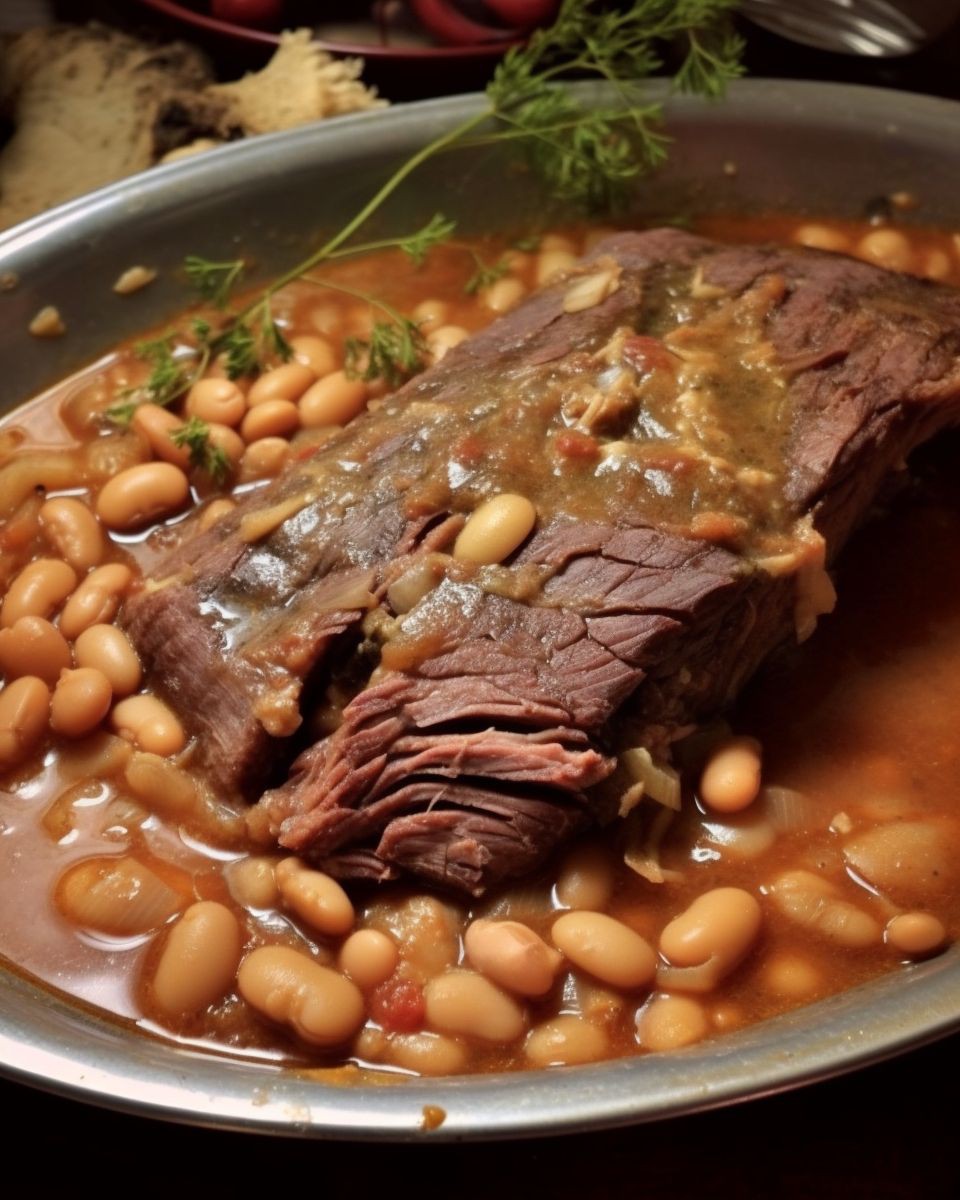 Slow Cooker Pot Roast With Pinto Beans | Sam | Copy Me That