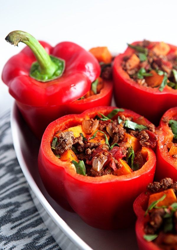 Whole30 Stuffed Peppers with Chipotle Sauce | Susan Mckeller | Copy Me That