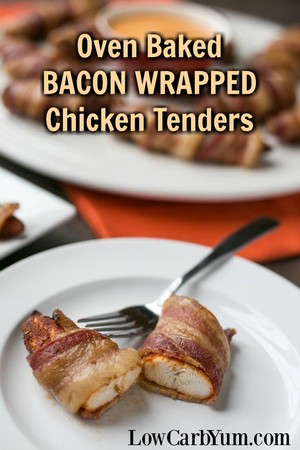 Oven Baked Bacon Wrapped Chicken Tenders | Lisa P. | Copy Me That